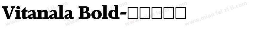 Vitanala Bold字体转换